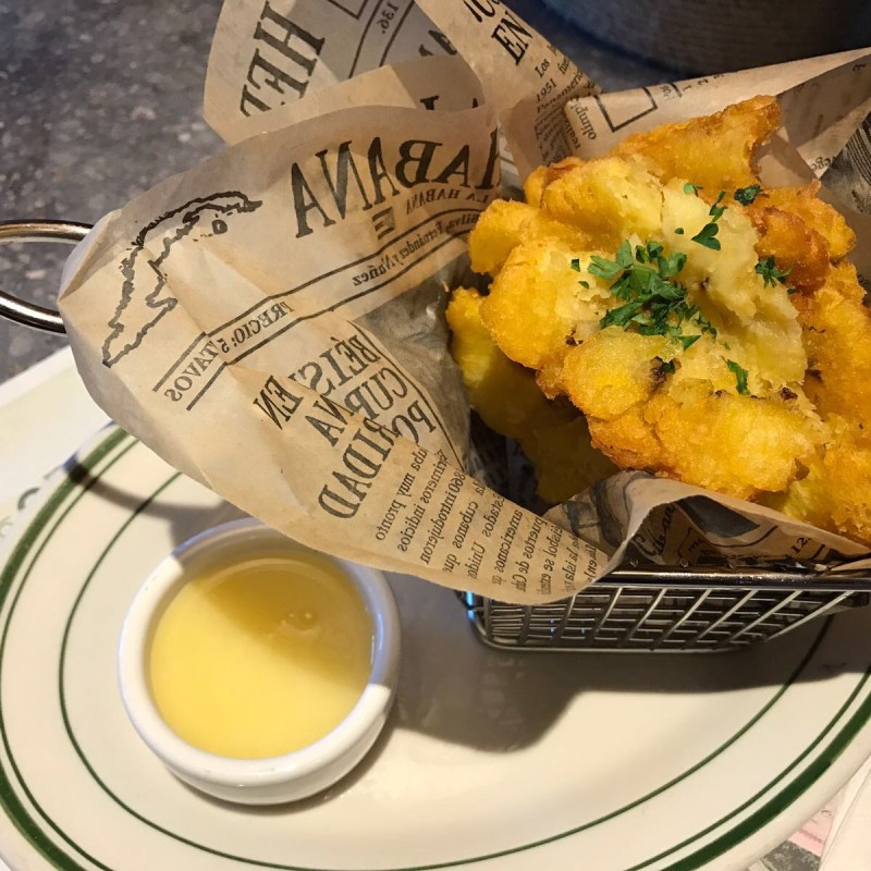 a plate of food on a table
