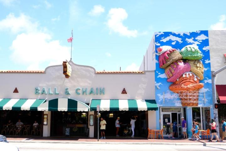 a store front at day